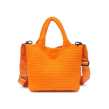 Load image into Gallery viewer, Sky's The Limit - Woven Neoprene Small Crossbody: Sand Black