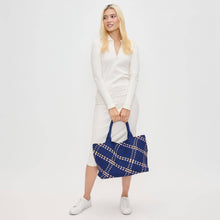 Load image into Gallery viewer, Sol Selene Sky's The Limit - Large Woven Neoprene Tote: Chocolate