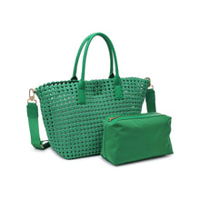 Load image into Gallery viewer, Sol Selene -Soltice Medium  Hand Woven Knot Tote: Nude