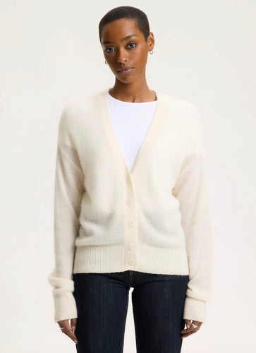 Majestic Filatures Cashmere Seamless Cardigan - Milk