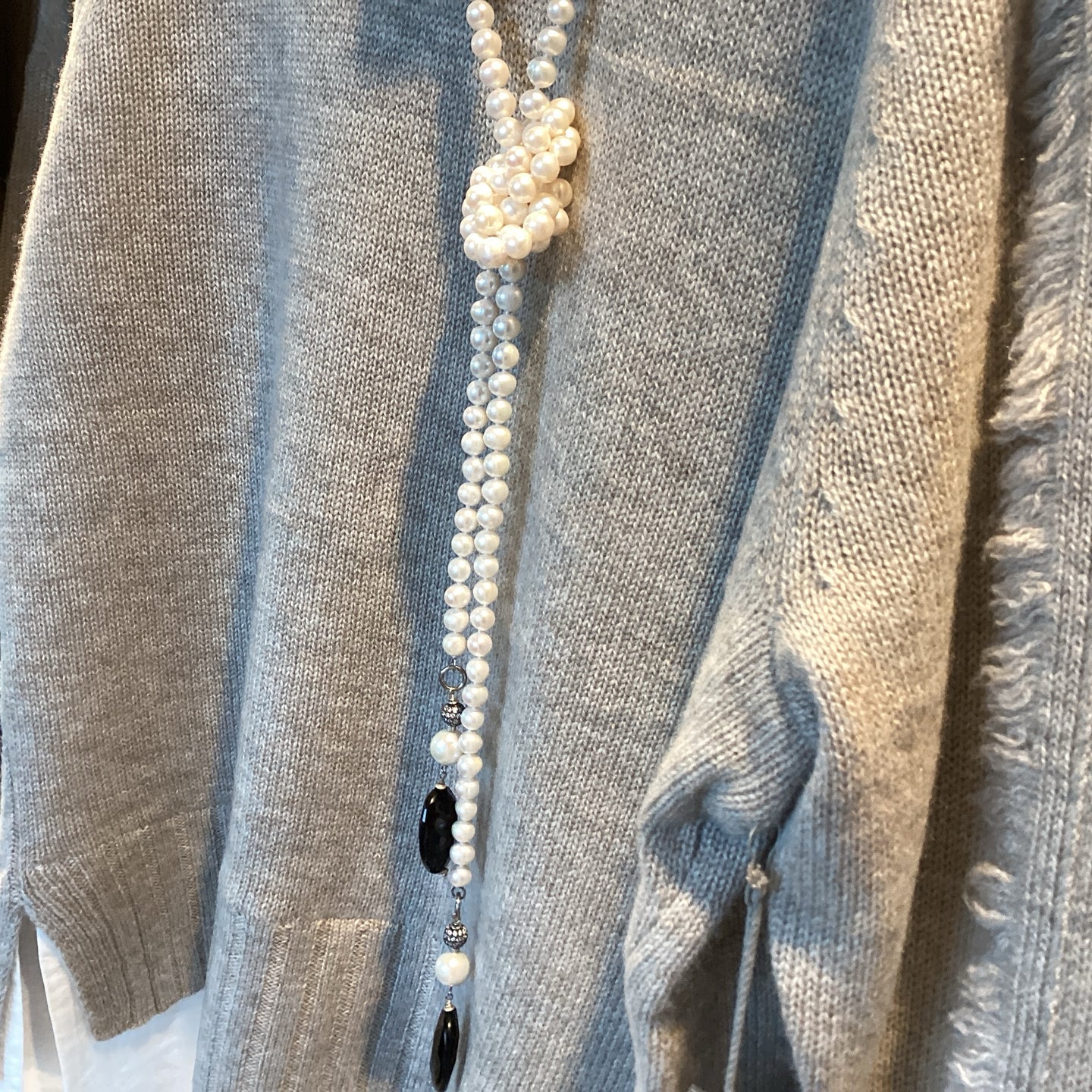 Erin Knight Freshwater Pearl Lariat Necklace