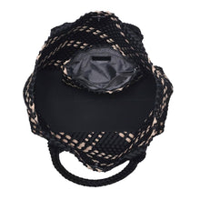 Load image into Gallery viewer, Sol Selene Sky's The Limit - Large Woven Neoprene Tote: Chocolate