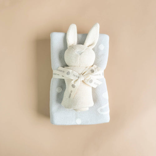 Blueberry Hill Star Moon Bunny Blanket Set