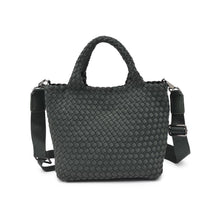 Load image into Gallery viewer, Sky's The Limit - Woven Neoprene Small Crossbody: Navy Nude