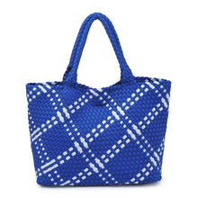 Load image into Gallery viewer, Sol Selene Sky's The Limit - Large Woven Neoprene Tote: Chocolate