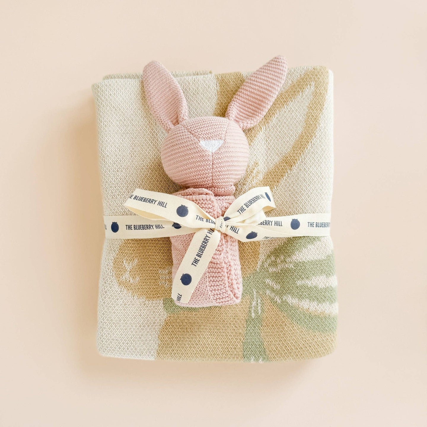 Blueberry Hill Pastel Bunny Blanket Spring Floral Set