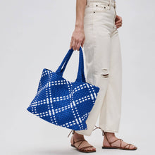 Load image into Gallery viewer, Sol Selene Sky's The Limit - Large Woven Neoprene Tote: Chocolate