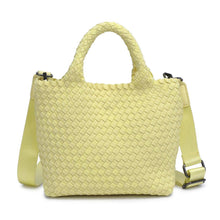 Load image into Gallery viewer, Sky's The Limit - Woven Neoprene Small Crossbody: Sand Black
