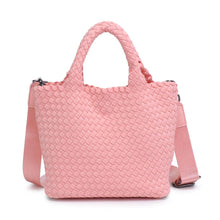 Load image into Gallery viewer, Sky's The Limit - Woven Neoprene Small Crossbody: Navy Nude