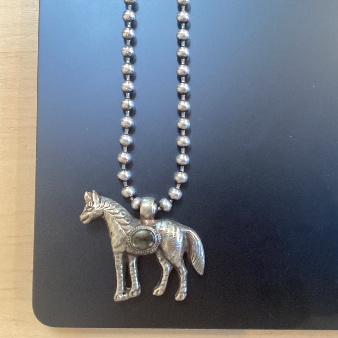 Silver Horse Necklace