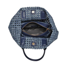 Load image into Gallery viewer, Sol Selene -Soltice Medium  Hand Woven Knot Tote: Nude