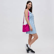 Load image into Gallery viewer, Sky's The Limit - Woven Neoprene Small Crossbody: Navy Nude
