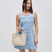 Load image into Gallery viewer, Sky's The Limit - Woven Neoprene Small Crossbody: Navy Nude