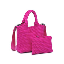 Load image into Gallery viewer, Sky's The Limit - Woven Neoprene Small Crossbody: Sand Black