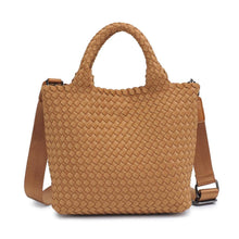 Load image into Gallery viewer, Sky's The Limit - Woven Neoprene Small Crossbody: Sand Black