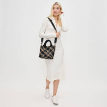 Load image into Gallery viewer, Sky's The Limit - Woven Neoprene Small Crossbody: Sand Black