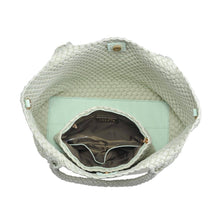 Load image into Gallery viewer, Sol Selene Sky's The Limit - Medium Laced Up Eco-Edition Tote: Beige