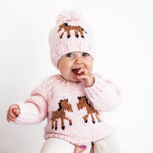 Load image into Gallery viewer, Pony Sweater Blush for Baby &amp; Toddler: 2-3T