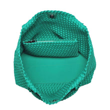 Load image into Gallery viewer, Sol Selene Sky's The Limit - Large Woven Neoprene Tote: Chocolate
