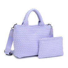Load image into Gallery viewer, Sky's The Limit - Woven Neoprene Small Crossbody: Sand Black