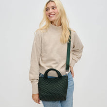 Load image into Gallery viewer, Sky's The Limit - Woven Neoprene Small Crossbody: Sand Black