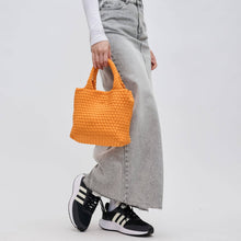 Load image into Gallery viewer, Sky's The Limit - Woven Neoprene Small Crossbody: Navy Nude