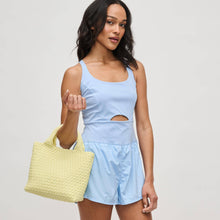 Load image into Gallery viewer, Sky's The Limit - Woven Neoprene Small Crossbody: Navy Nude