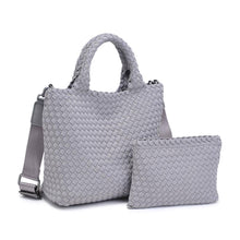 Load image into Gallery viewer, Sky's The Limit - Woven Neoprene Small Crossbody: Navy Nude