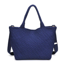 Load image into Gallery viewer, Sol Selene Sky's The Limit - Medium Laced Up Eco-Edition Tote: Beige