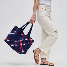 Load image into Gallery viewer, Sol Selene Sky's The Limit - Large Woven Neoprene Tote: Chocolate