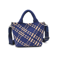 Load image into Gallery viewer, Sky's The Limit - Woven Neoprene Small Crossbody: Navy Nude
