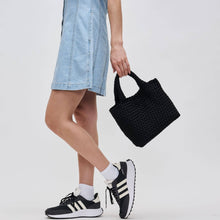 Load image into Gallery viewer, Sky's The Limit - Woven Neoprene Small Crossbody: Navy Nude