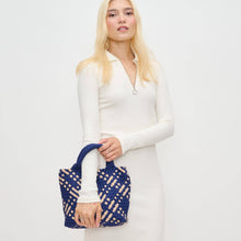 Load image into Gallery viewer, Sky's The Limit - Woven Neoprene Small Crossbody: Navy Nude