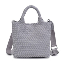 Load image into Gallery viewer, Sky's The Limit - Woven Neoprene Small Crossbody: Sand Black