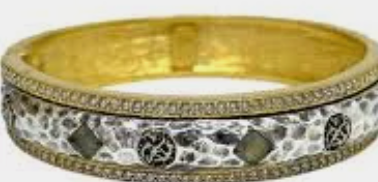 TAT2 GOLD & VINTAGE SILVER LABRADORTE MOTA COIN BANGLE