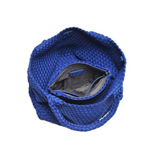Load image into Gallery viewer, Sol Selene Sky's The Limit - Medium Woven Neoprene Tote: Sand Black