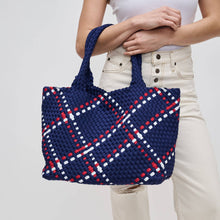 Load image into Gallery viewer, Sol Selene Sky's The Limit - Large Woven Neoprene Tote: Chocolate