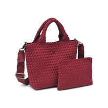 Load image into Gallery viewer, Sky's The Limit - Woven Neoprene Small Crossbody: Navy Nude