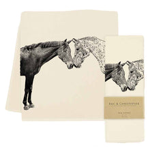 Load image into Gallery viewer, Eric &amp; Christopher Kissing Horses Tea Towel