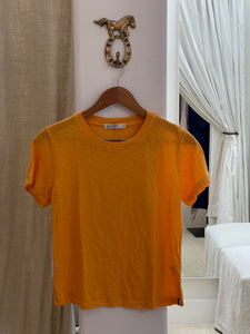 Stateside Supima Slub Jersey Crew - Clementine