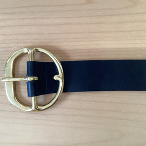 Kim White Chunky Hip Black Belt
