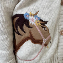 Load image into Gallery viewer, Bridle Up Pony Cardigan: 3-4 years