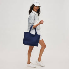 Load image into Gallery viewer, Sky's The Limit - Medium Laced Up Eco-Edition Tote: Nude