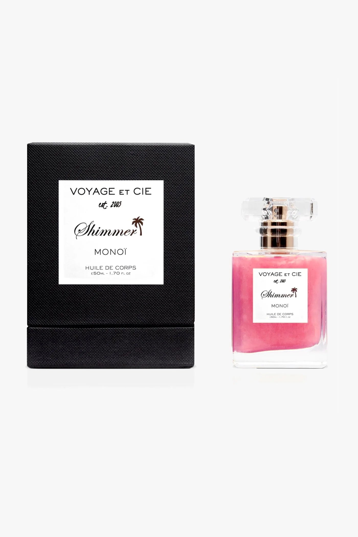 Voyage Et Cie Monoi Body Shimmer Oil -  Rose Gold