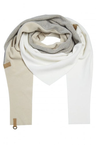 Henriette Steffensen No Waste Scarf  - Kit/Sand/OffWhite