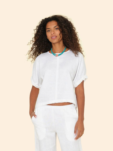 Xirena Savoye Silk Top - White