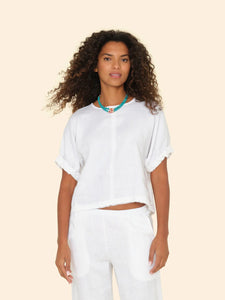 Xirena Savoye Silk Top - White