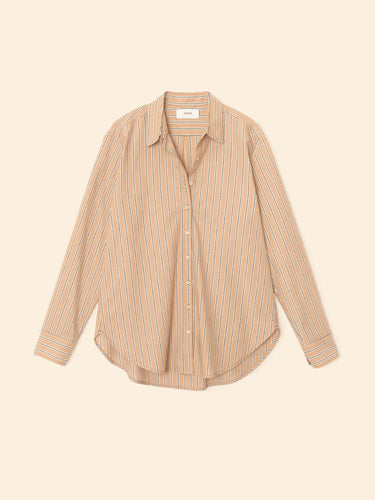 Xirena Beau Shirt - Toffee Stripe