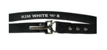 Load image into Gallery viewer, Kim White Latch Belt in Black or Chocolate Brown